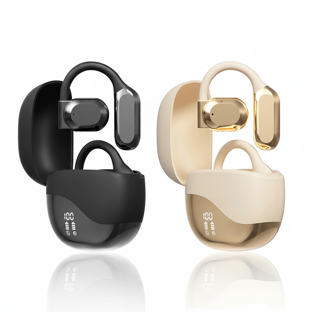 AI Translator Earbuds - Top Down View